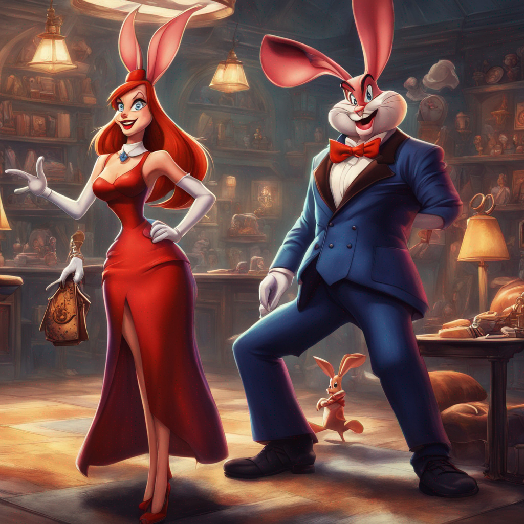 Roger and Jessica Rabbit concept